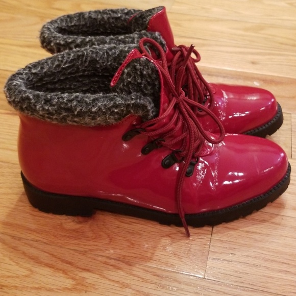 Valley Lane Shoes - Red boots